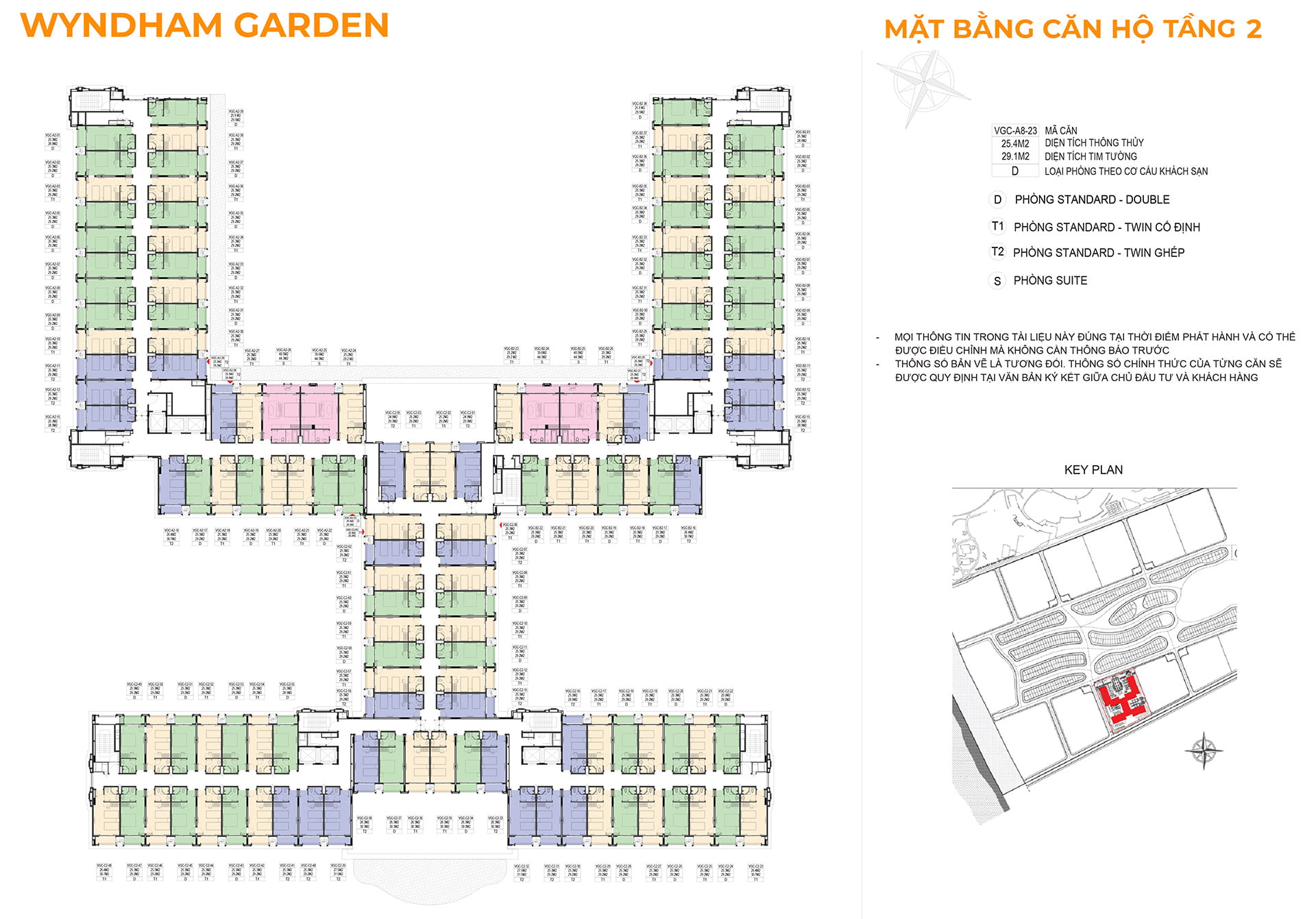 Mặt bằng WYNDHAM GARDEN