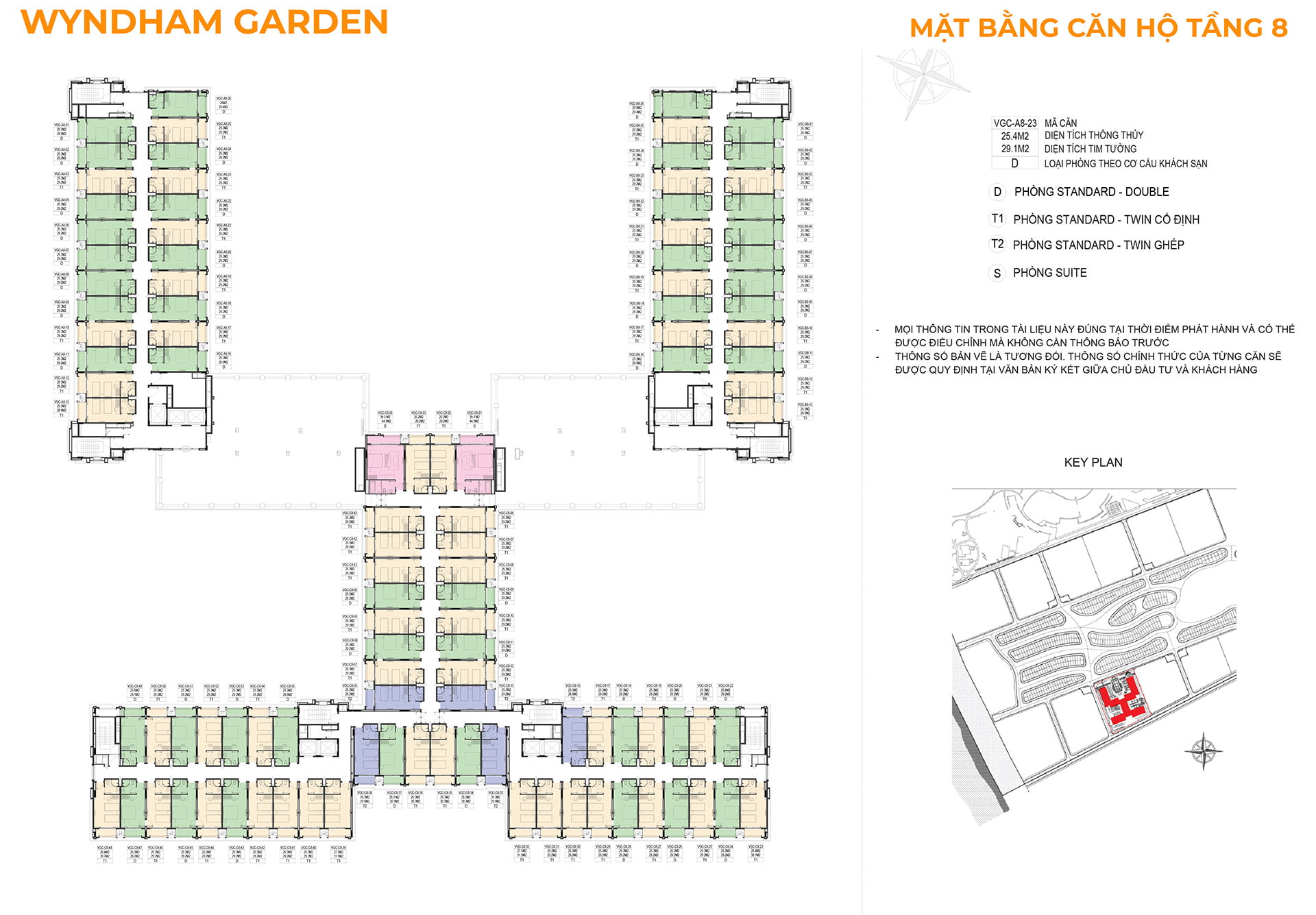 Mặt bằng WYNDHAM GARDEN